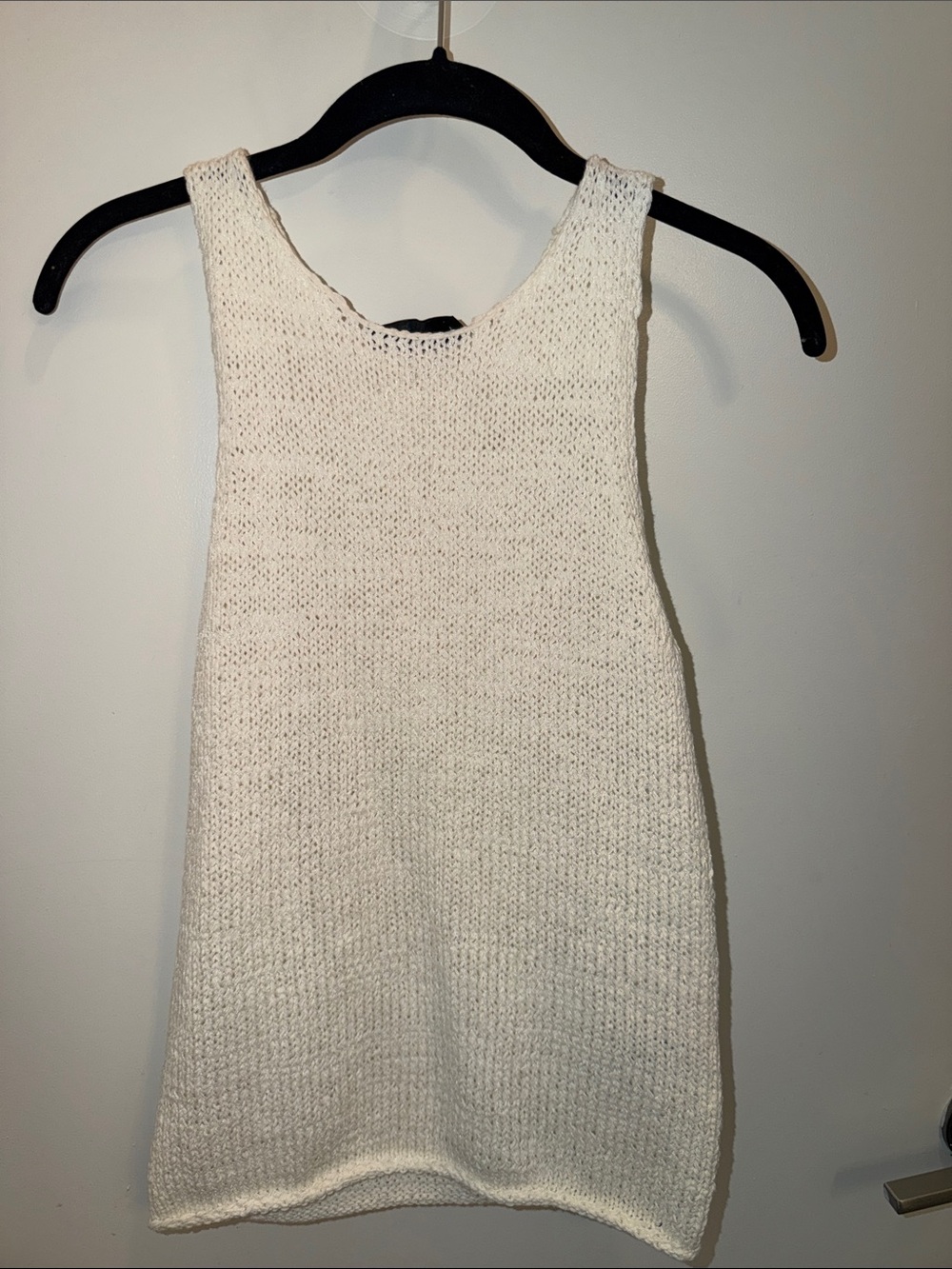 Zara Cream Knit Tank Top